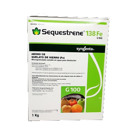 Sequestrene 138 Fe G100 anticlorosis férrica en formato 1 kg