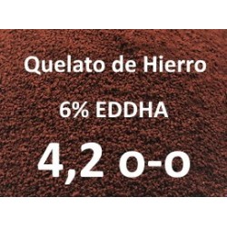 Quelato de hierro 6% EDDHA 4,2% o-o en 5Kg